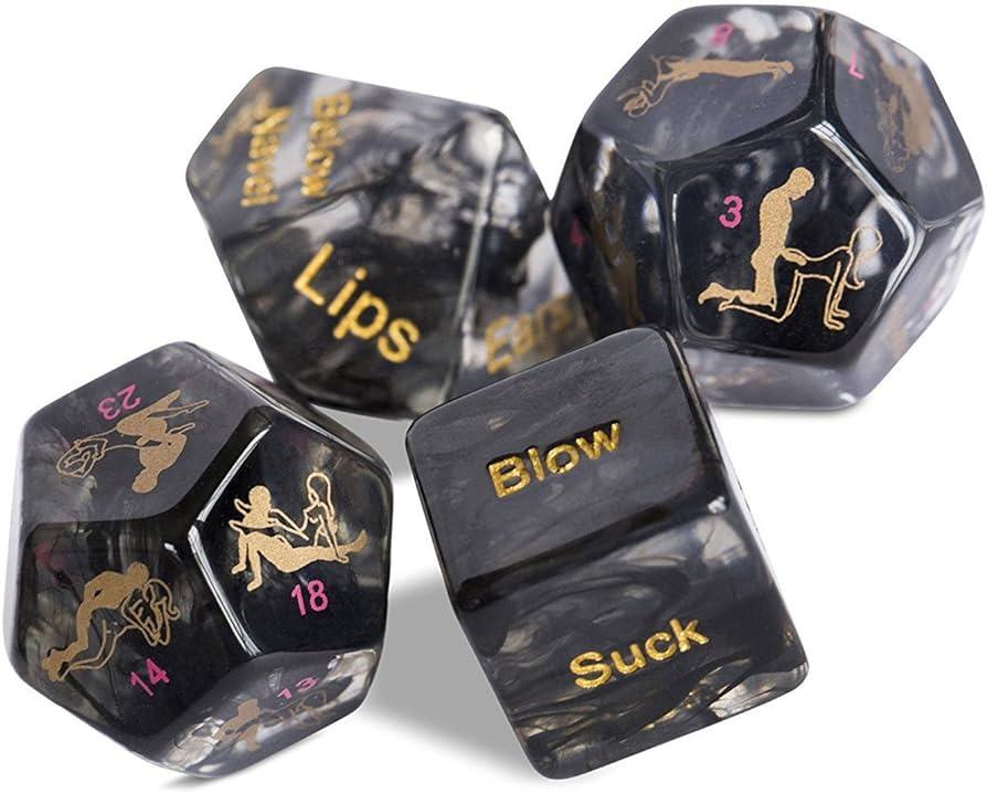 picture showing adult dice for games couples can play to converse better