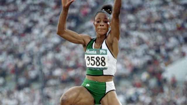 Picture showing Chioma Ajunwa, a Nigerian Olympic medalist