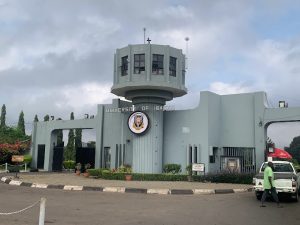 Picture showing main gate of one of our Nigerian Ivy Leagues- University of Ibadan