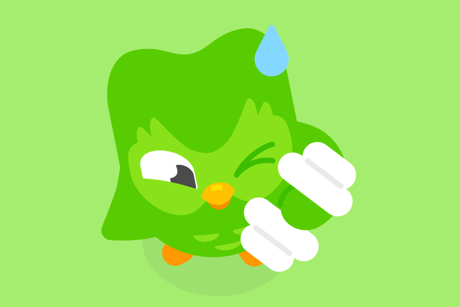 picture showing Duolingo bird as part of the apps to help you crush your goals in 2025