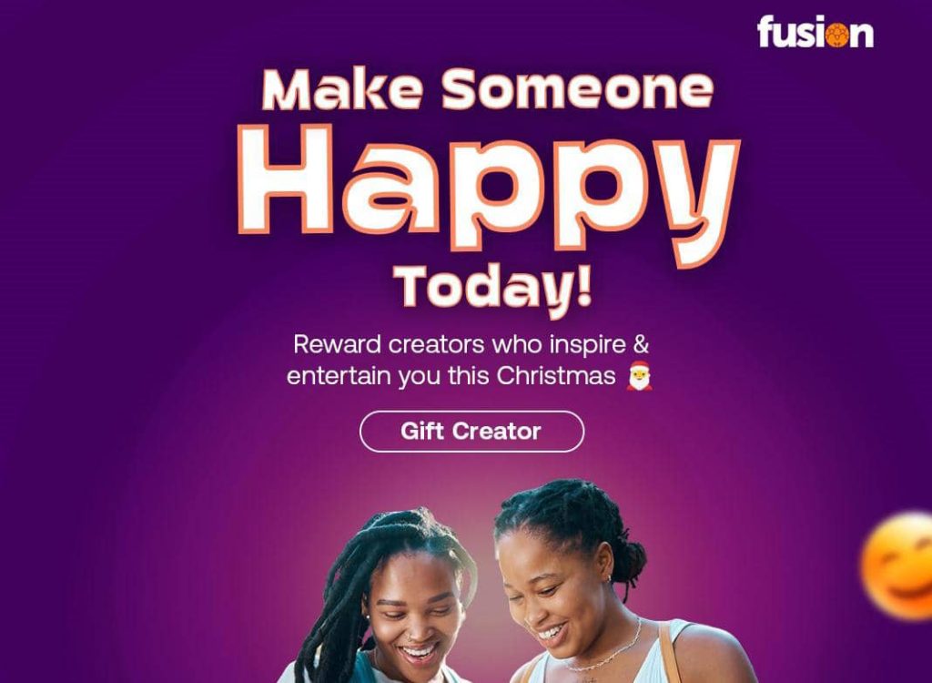 picture showing Fusion ad for rewarding creators in-app