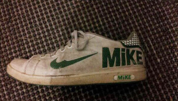 picture showing designer Nike shoes