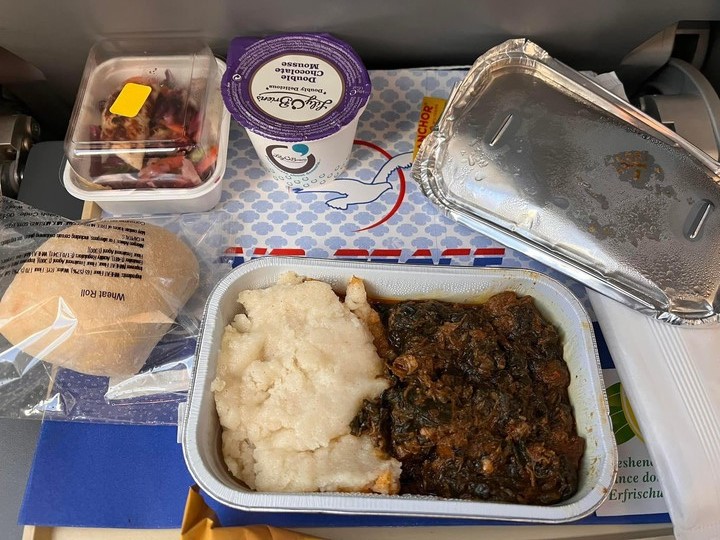 Nigerian airplane food