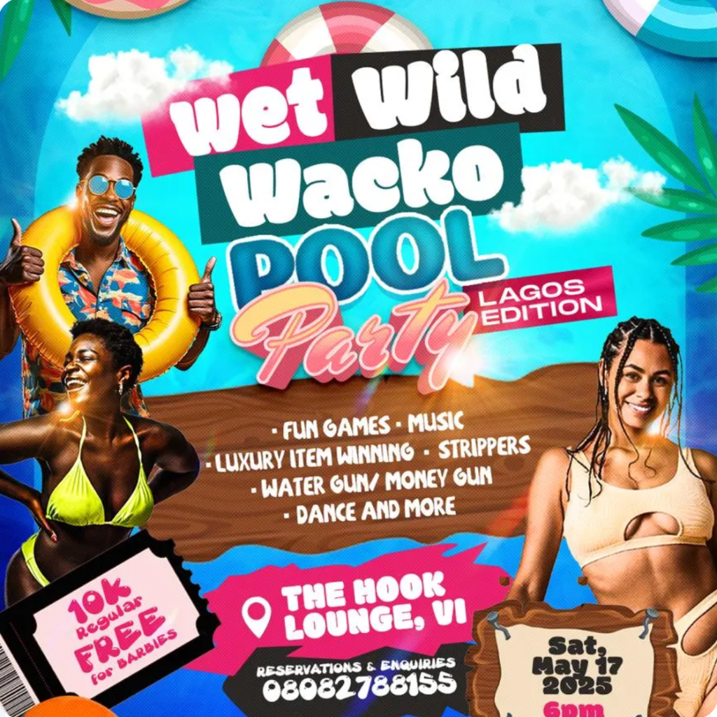Wet. Wild. Wacko: Pool Party. Happening this weekend