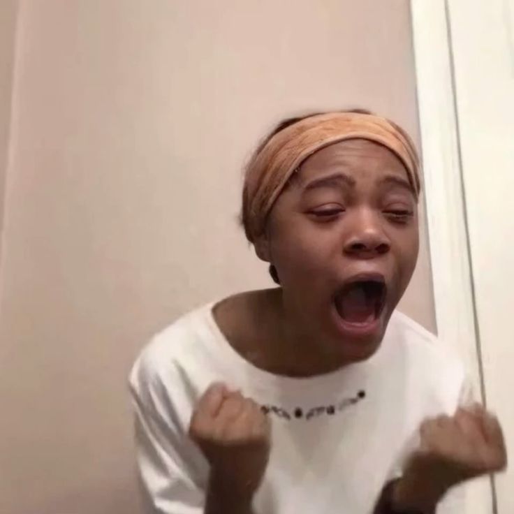 Screaming reaction because of adulthood