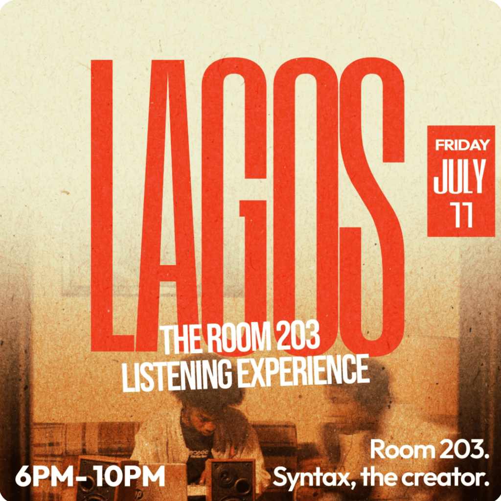 The Room 203 Listening Experience Lagos event