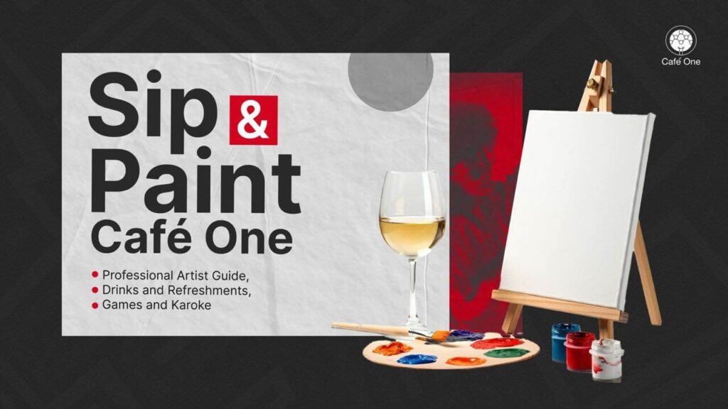Paint and Sip Café One. Events in Lagos, Nigeria.