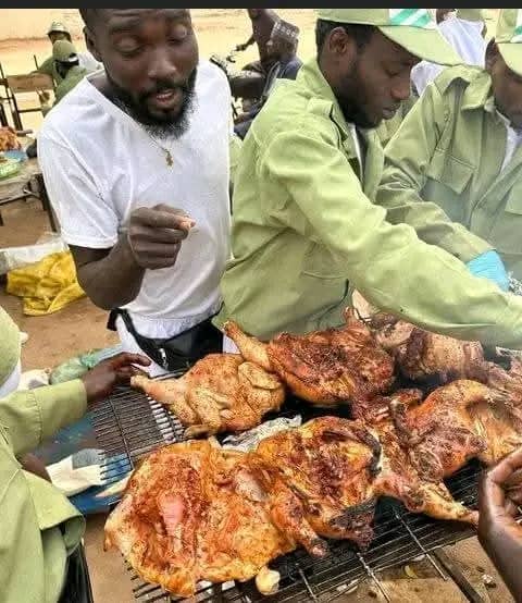 Man spending his nysc allowance