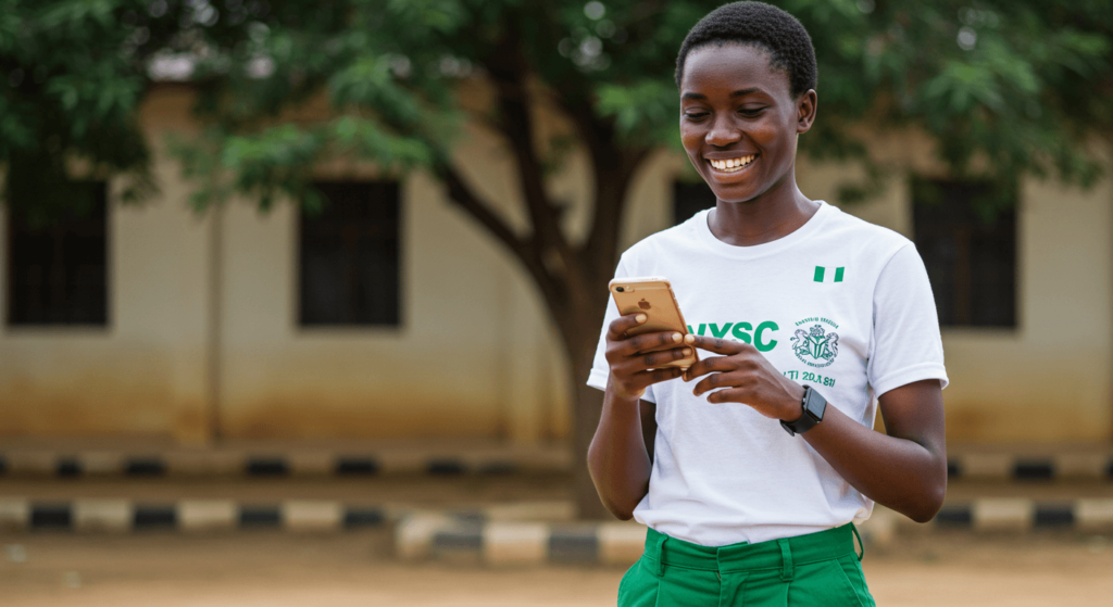 Lady saving her nysc allowance