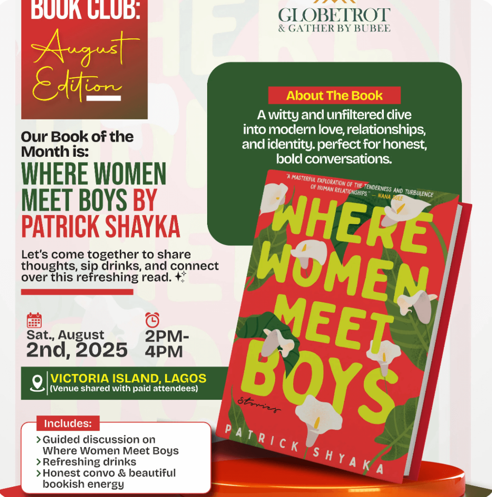 Gather Book Club: One of the coolest upcoming events in Lagos this weekend.