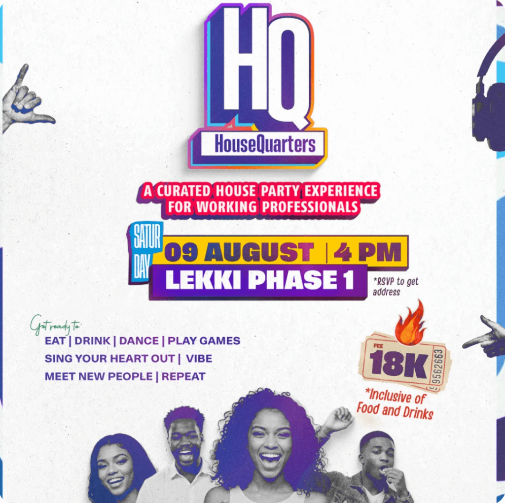 upcoming events in Lagos: After Work Adventures Presents: HQ! 