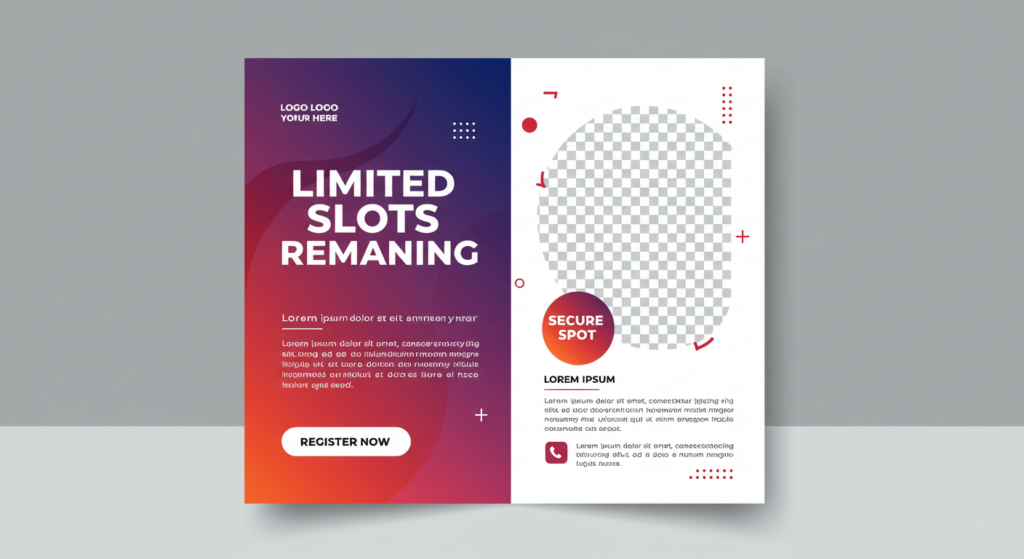 picture showing a flier for a webinar with limited slots