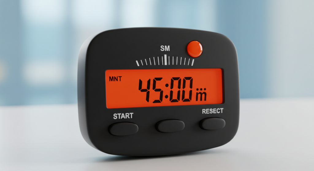 picture showing a stop timer 