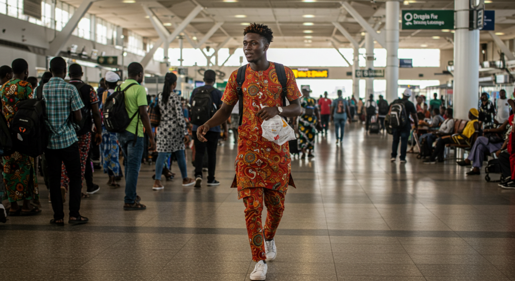picture showing wayo bros at the airport