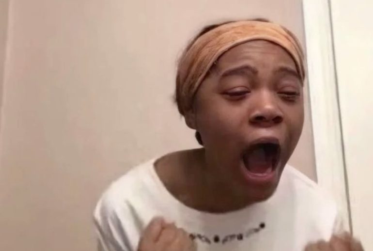 Screaming reaction because of adulthood